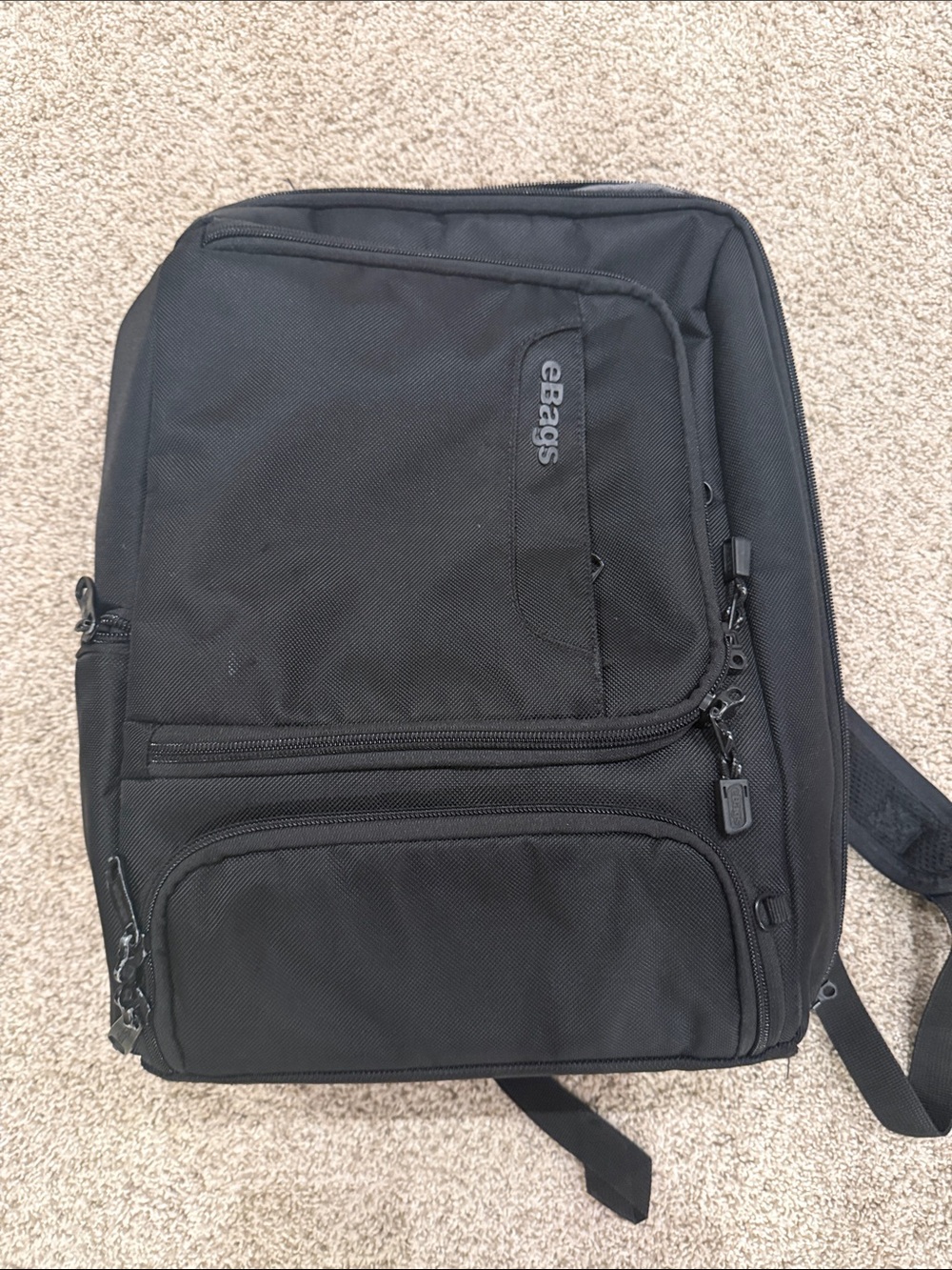 Ebags Pro Slim Weekender Professional Slim Laptop Backpack in black